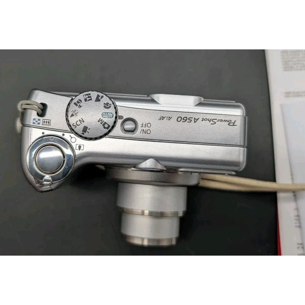 Canon PowerShot A560 7.1 MP Digital Camera With 4x Optical Zoom Silver No Card